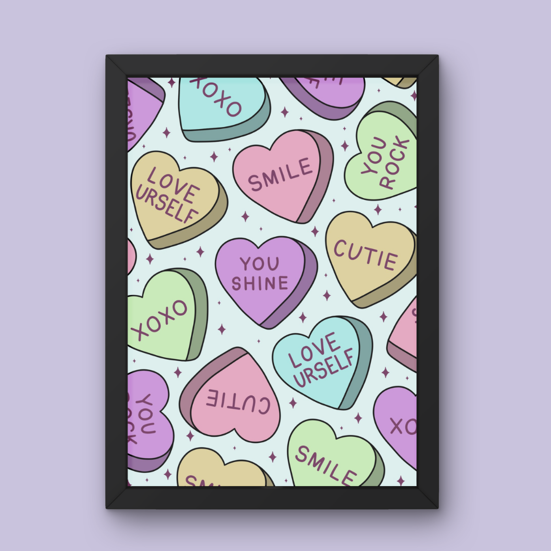 Love Hearts - Art Print