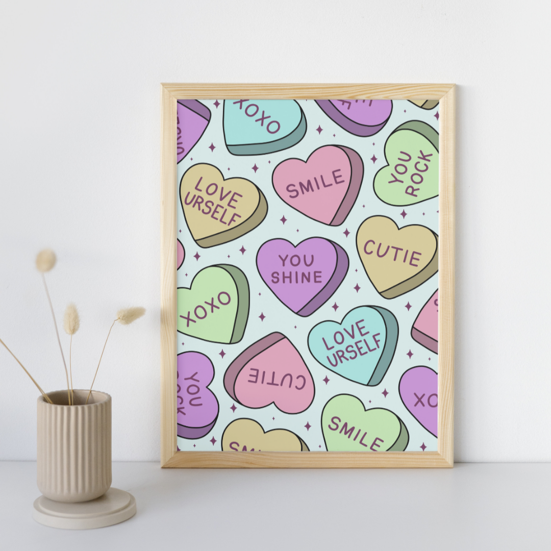 Love Hearts - Art Print