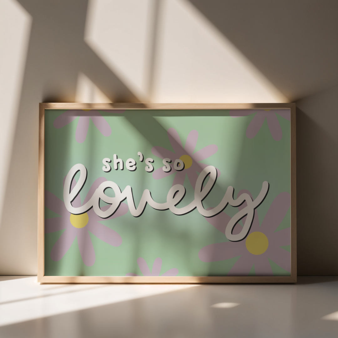 She's So Lovely - Art Print