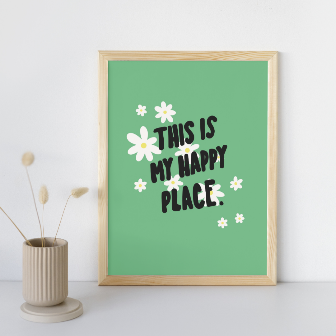 This is My Happy Place - Art Print