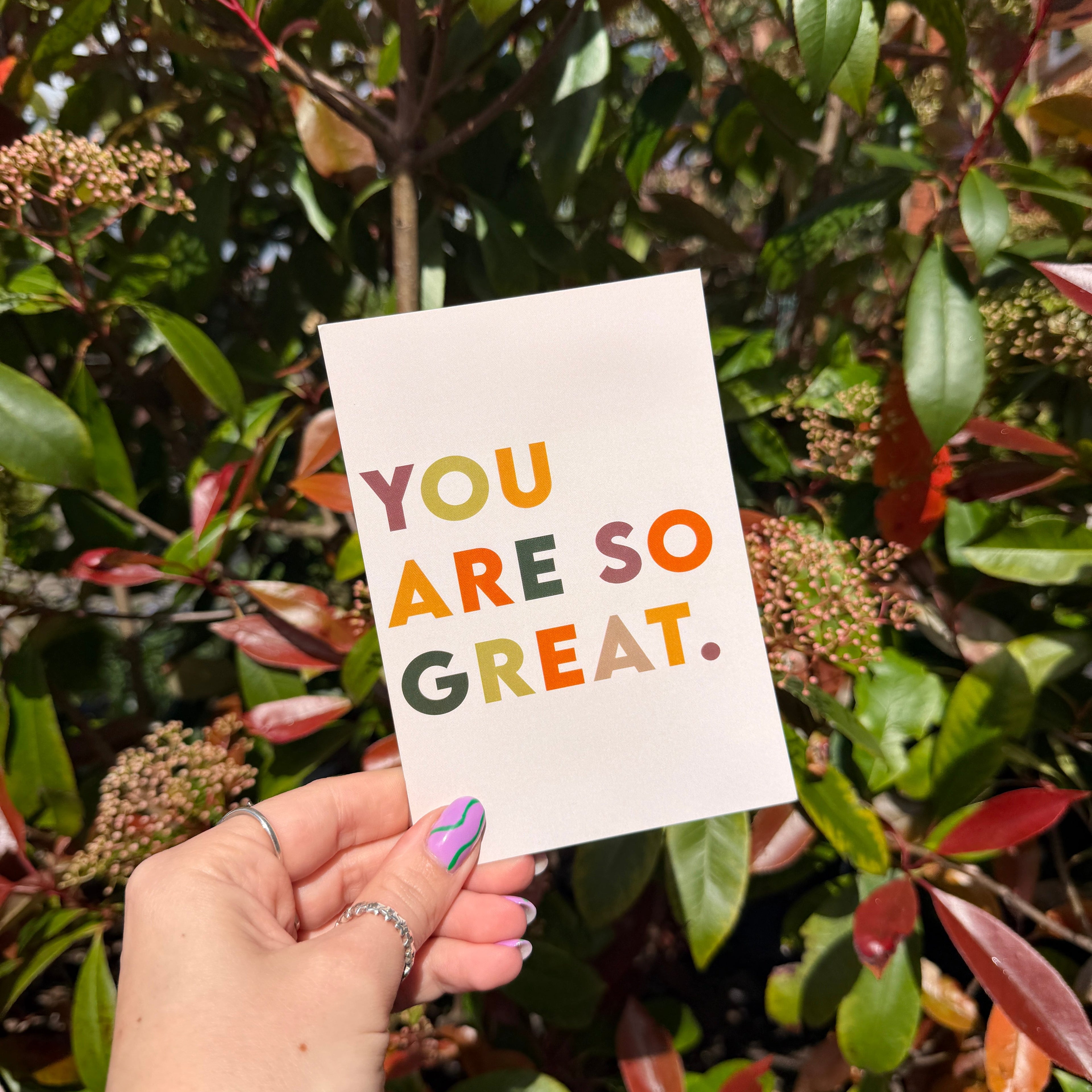 You Are so Great - A6 Postcard